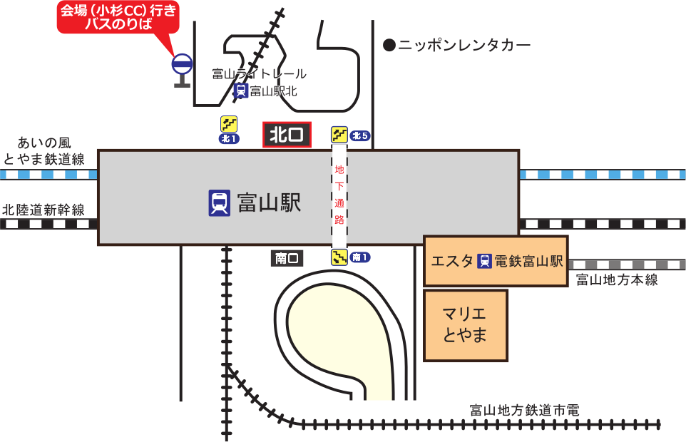富山駅地図